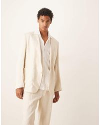 Mango - Regular Fit Linen Blazer Co-ord - Lyst