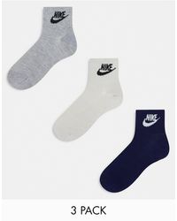 Nike - – 3er-pack knöchelhohe socken - Lyst