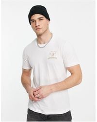 True Religion - Camiseta blanca con estampado en la espalda - Lyst