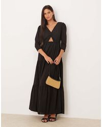 Glamorous - Cut Out Midi Dress - Lyst