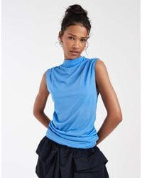 & Other Stories - Sheer Draped Sleeveless Top - Lyst