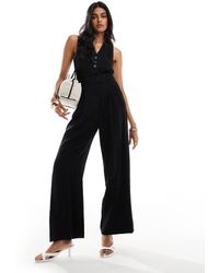 & Other Stories - Tailored Wide Leg Jumpsuit With Belt - Lyst