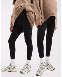 ASOS - Asos Design Maternity 2 Pack leggings - Lyst