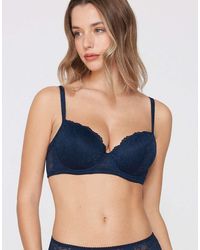 Tezenis - Wien Lace Slightly Padded Balconette Bra - Lyst