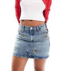 Tommy Hilfiger - Izzie Denim Mini Skirt - Lyst