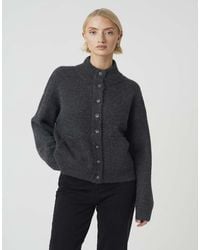 Brave Soul - Turtle Neck Knitted Bomber Style Jacket - Lyst