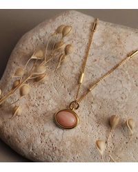 Orelia - Jade Charm Necklace - Lyst
