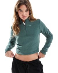 Nike - Phoenix Plush Half Zip Long Sleeve Top - Lyst