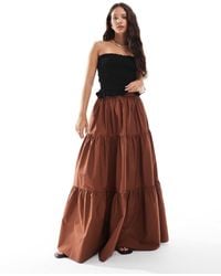 ASOS - – gestufter boho-maxirock - Lyst