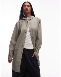 Rains - 12020 - veste imperméable longue - kaki clair - Lyst