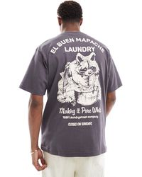 Pull&Bear - Raccoon Backprinted T-shirt - Lyst