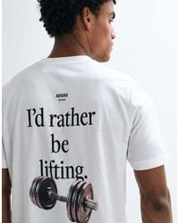 adidas Originals - Adidas Training T-Shirt With Lifting Back Print - Lyst