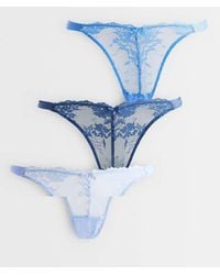 Boux Avenue - Fran 3 Pack High Leg Lace Lingerie Thongs - Lyst