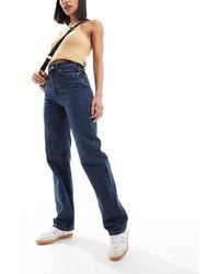 Weekday - Rowe Extra High Waist Regular Fit Straight Leg Jeans - Lyst