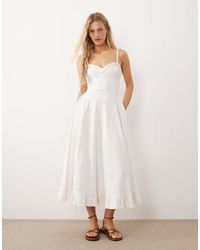 Free People - Drop Waist Midi Dress - Lyst