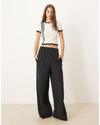 adidas Originals - Broek Met Wijde Pijpen En 3-Stripes - Lyst