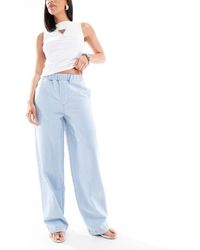 Miss Selfridge - Pull On Elastic Waist Straight Leg Jeans - Lyst