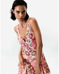 Desigual - Printed Midi Dress - Lyst