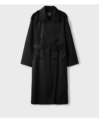 Stradivarius - Langer basic-trenchcoat - Lyst