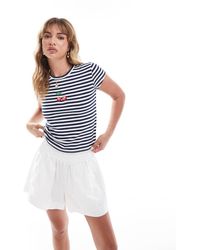 Miss Selfridge - Stripe Cherry Print Tee - Lyst