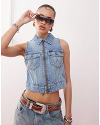 Wrangler - Zip Front Vest - Lyst