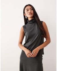 Jdy - Top d'ensemble sans manches à col roulé - foncé - Lyst