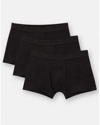 Pull&Bear - Confezione Da 3 Boxer Neri Con Logo - Lyst
