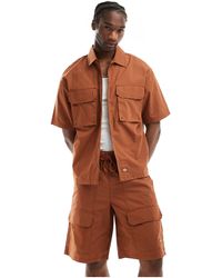 Dickies - Camisa marrón tostado fisherville - Lyst