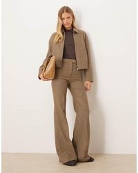 Mango - Gina Wool Mix High Waist Pleat Front Trouser Co-ord - Lyst