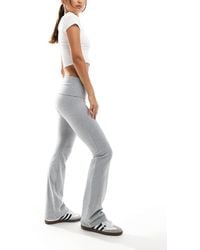 Cotton On - Cotton on - bella - pantalon évasé à ceinture rabattue - chiné - Lyst
