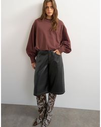 TOPSHOP - Bubble Hem Sweat - Lyst