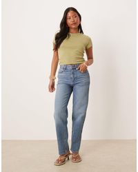 Vila - Kelly High Waisted Wide Leg Jean - Lyst