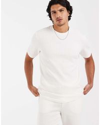 Only & Sons - Textured Light Knit T-shirt - Lyst