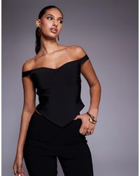 ASOS - – schulterfreies bandagen-oberteil - Lyst