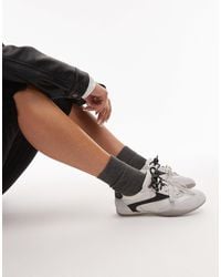 Bronx - Park-Err Leather Trainers With Contrast Laces - Lyst