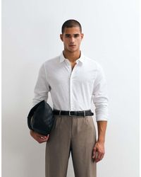 ASOS - Regular Fit Smart Linen Blend Shirt - Lyst
