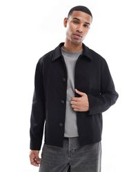 Jack & Jones - – kastige jacke aus wollmix - Lyst