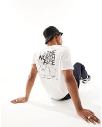 The North Face - Mountain outline - t-shirt imprimé au dos - Lyst