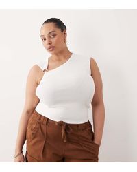 ASOS - Asos Design Curve Hardware Structured Top - Lyst
