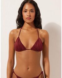 Calzedonia - Shiny Satin Bikini Top - Lyst