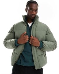 Collusion - Funnel Neck Ripstop Padded Puffer Jacket - Lyst