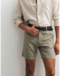 ASOS - Slim Linen Blend Shorts - Lyst