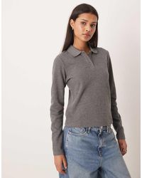 JJXX - Long Sleeve Polo Top - Lyst
