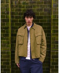 TOPMAN - Harrington Jacket With Double Chest Pockets - Lyst