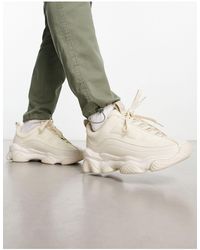 ASOS Sneakers con suola spessa beige - Metallizzato