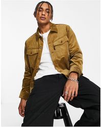 Mens Corduroy Trucker Jacket for Men 