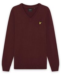 Lyle & Scott - Mid Knits Knitted V-Neck Jumper - Lyst