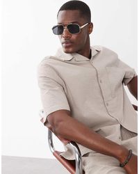 ASOS - Co-ord Relaxed Revere Seersucker Shirt - Lyst