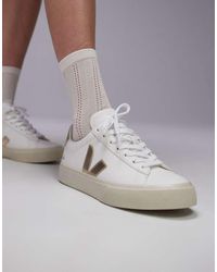 Veja - Zapatillas De Deporte Blancas Con Detalles Metalizados Campo De - Lyst