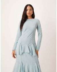 long sleeve a-line mini dress in black Long Sleeve A-Line Mini Dress in Black - 10 / Regular